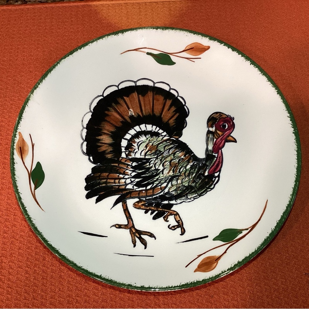 Blue Ridge Southern Pottery Turkey Plate